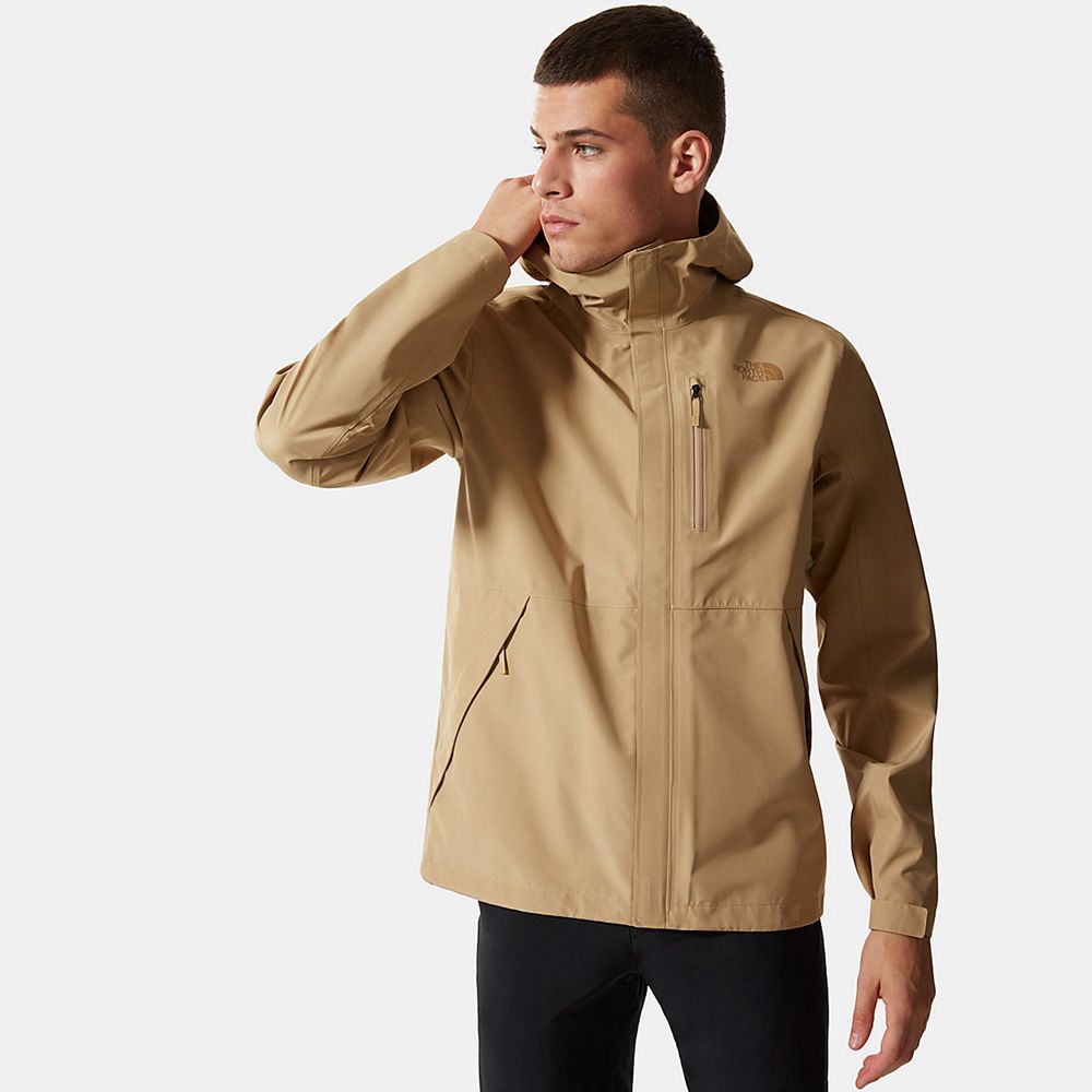 The North Face Rain Jacket Mens Australia - The North Face Dryzzle Futurelight™ Khaki Hiking (RKI-51